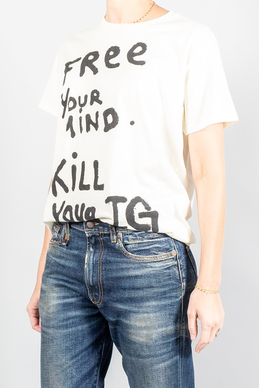 R13 Denim Free Your Mind Boy Tee-Tops-Misch-Vancouver-Canada