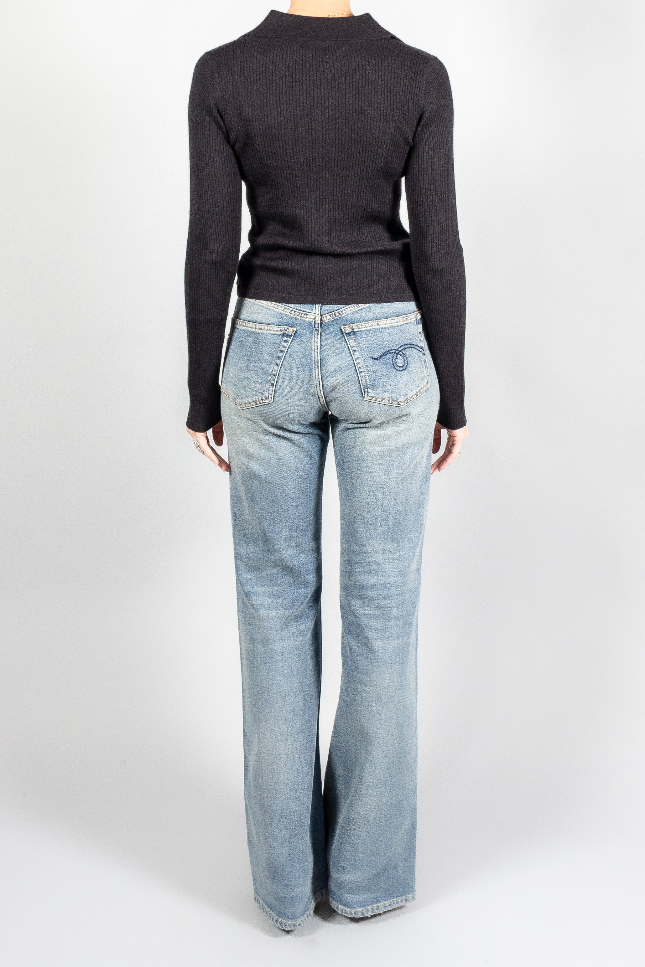 Le Kasha Ribbed Cashmere Top-Tops-Misch-Vancouver-Canada