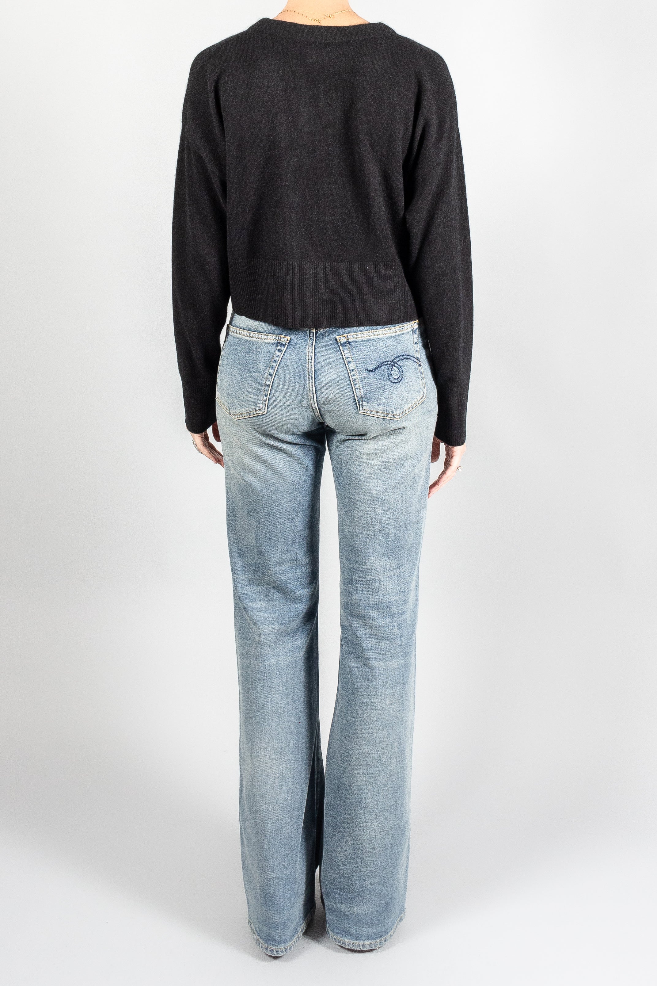 Le Kasha Cropped Cashmere Cardigan-Cardigans-T0-Misch-Vancouver-Canada