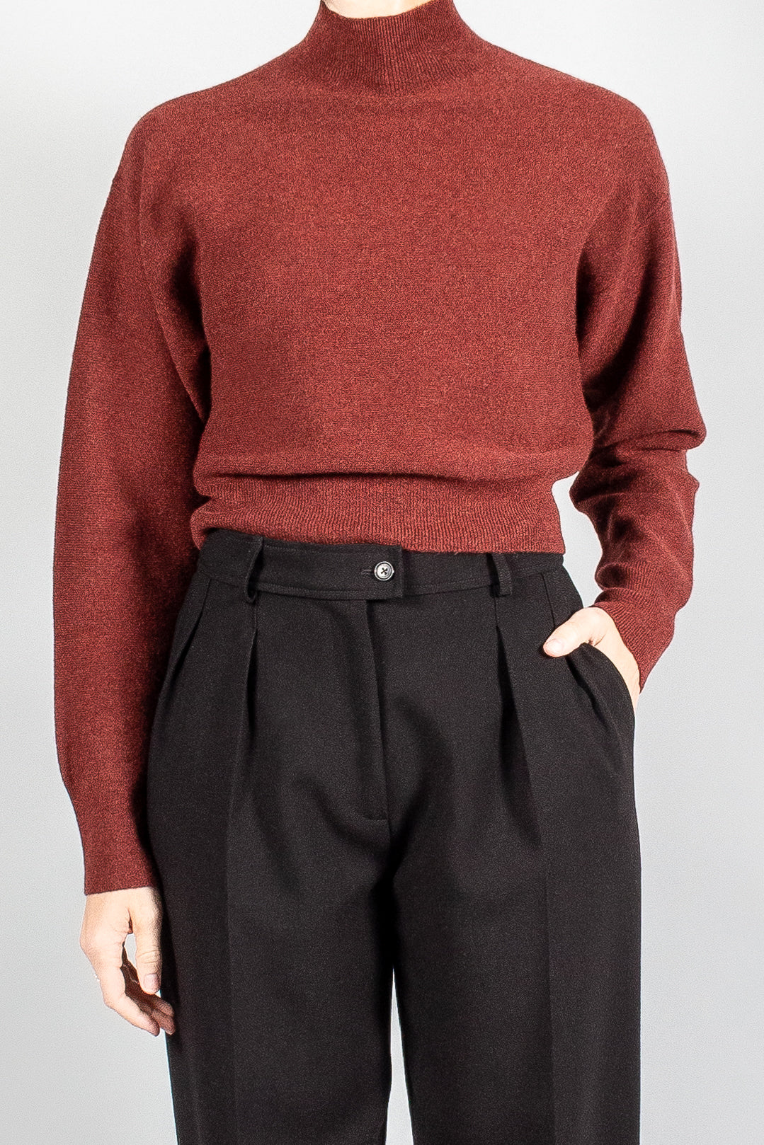 Le Kasha Cashmere Mock Neck-Sweaters-Misch-Vancouver-Canada