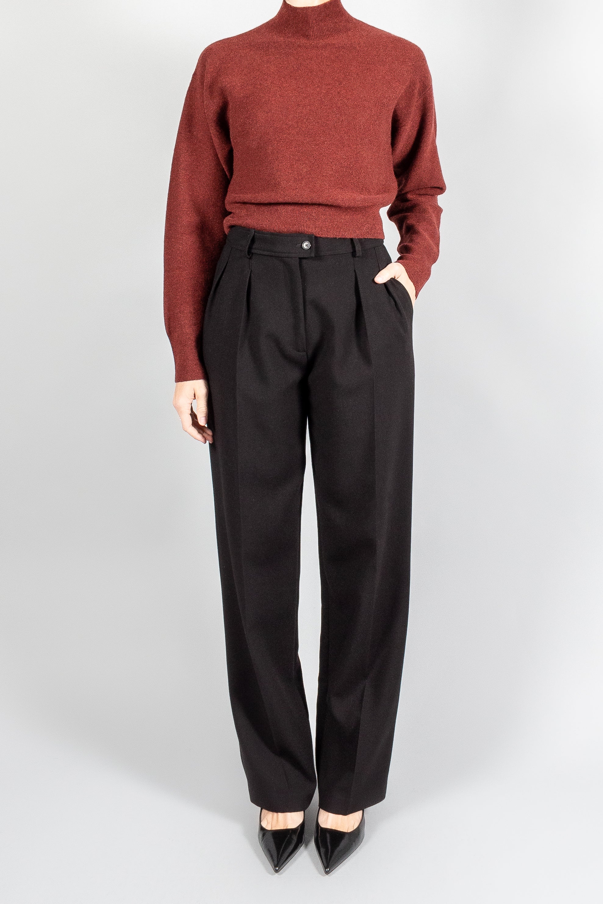 Le Kasha Cashmere Mock Neck-Sweaters-Misch-Vancouver-Canada