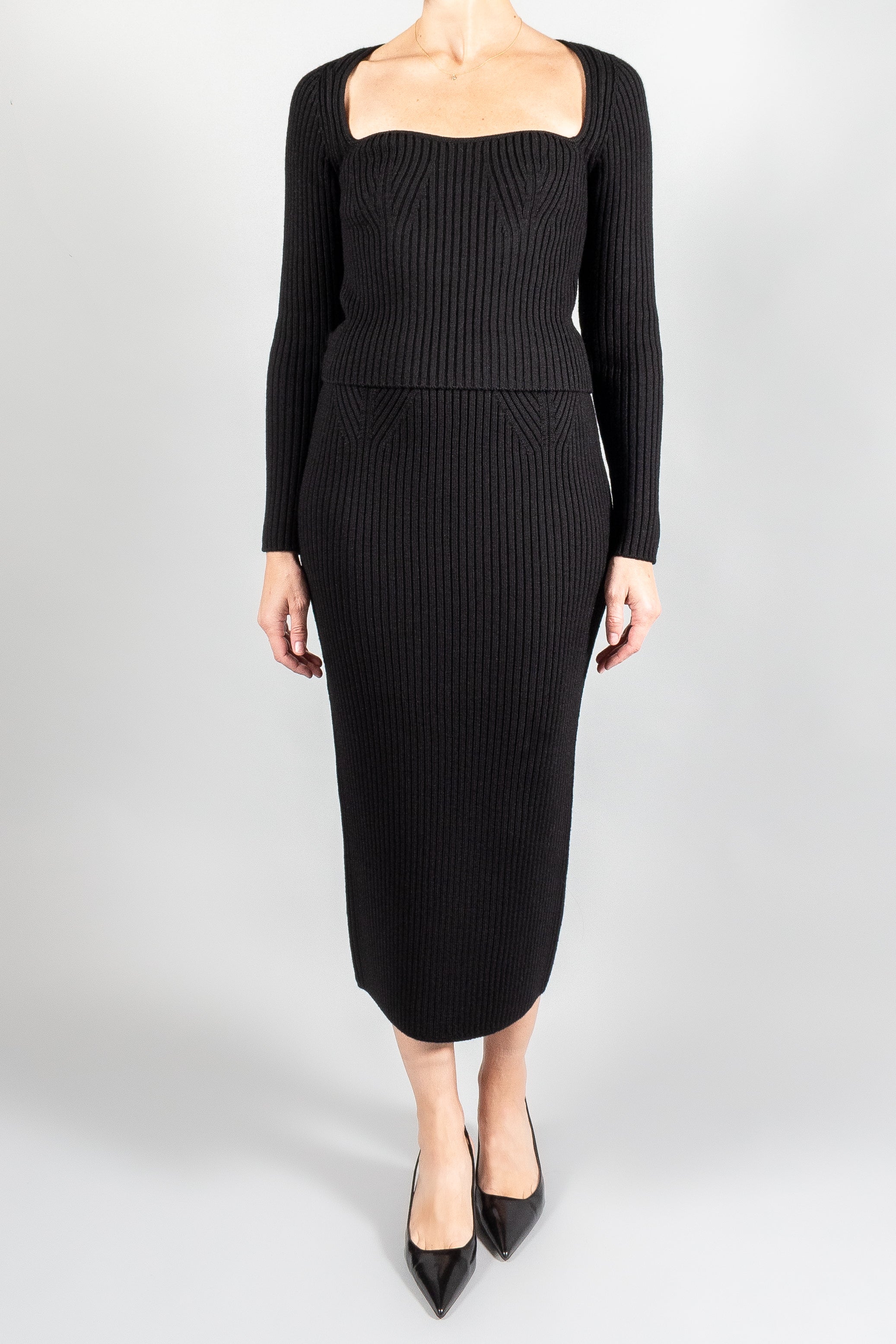 Forte Forte Ribbed Bustier Sweater