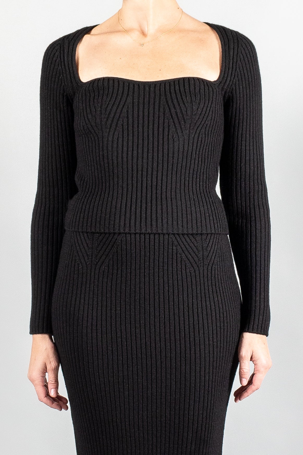 Forte Forte Ribbed Bustier Sweater