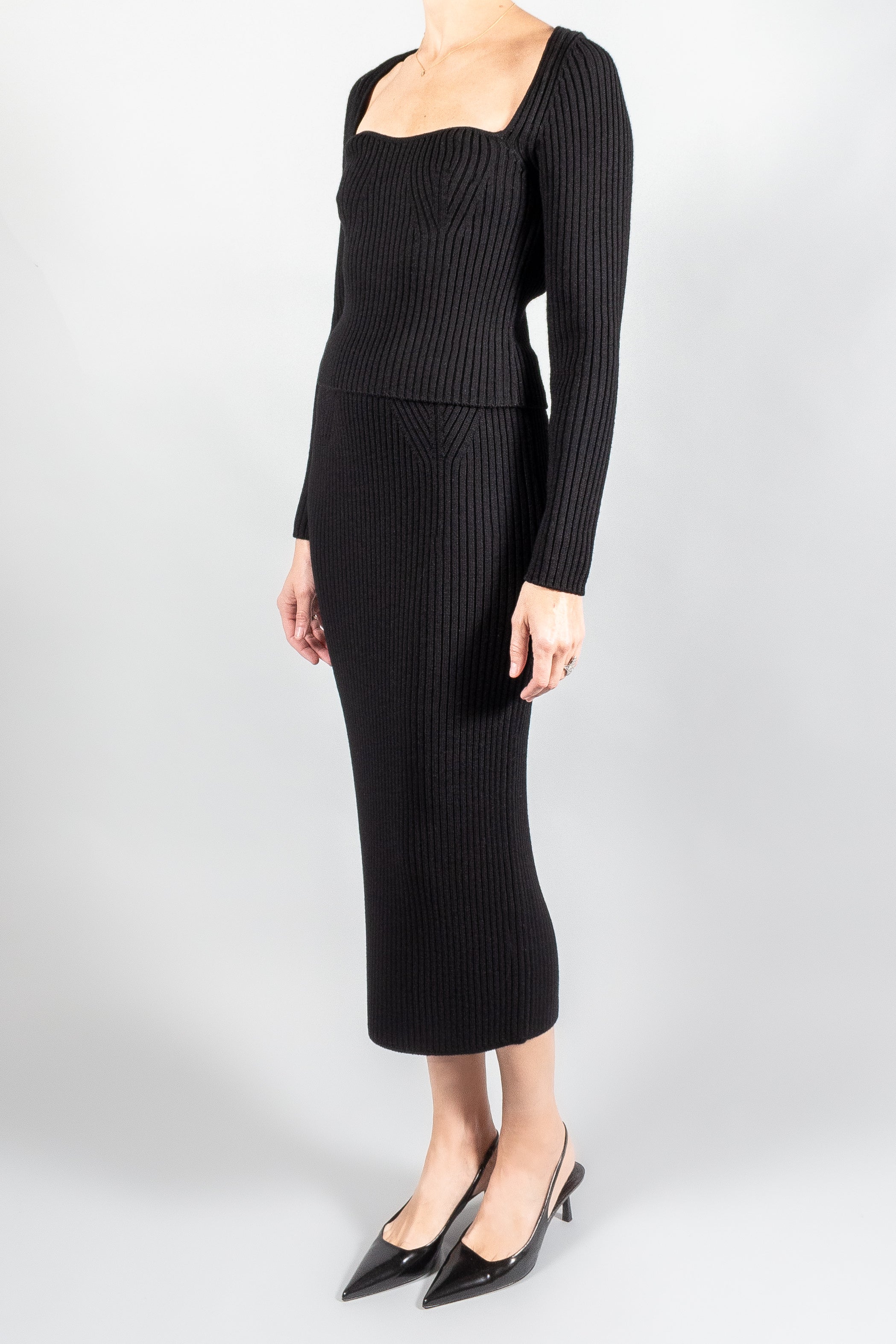 Forte Forte Ribbed Bustier Sweater