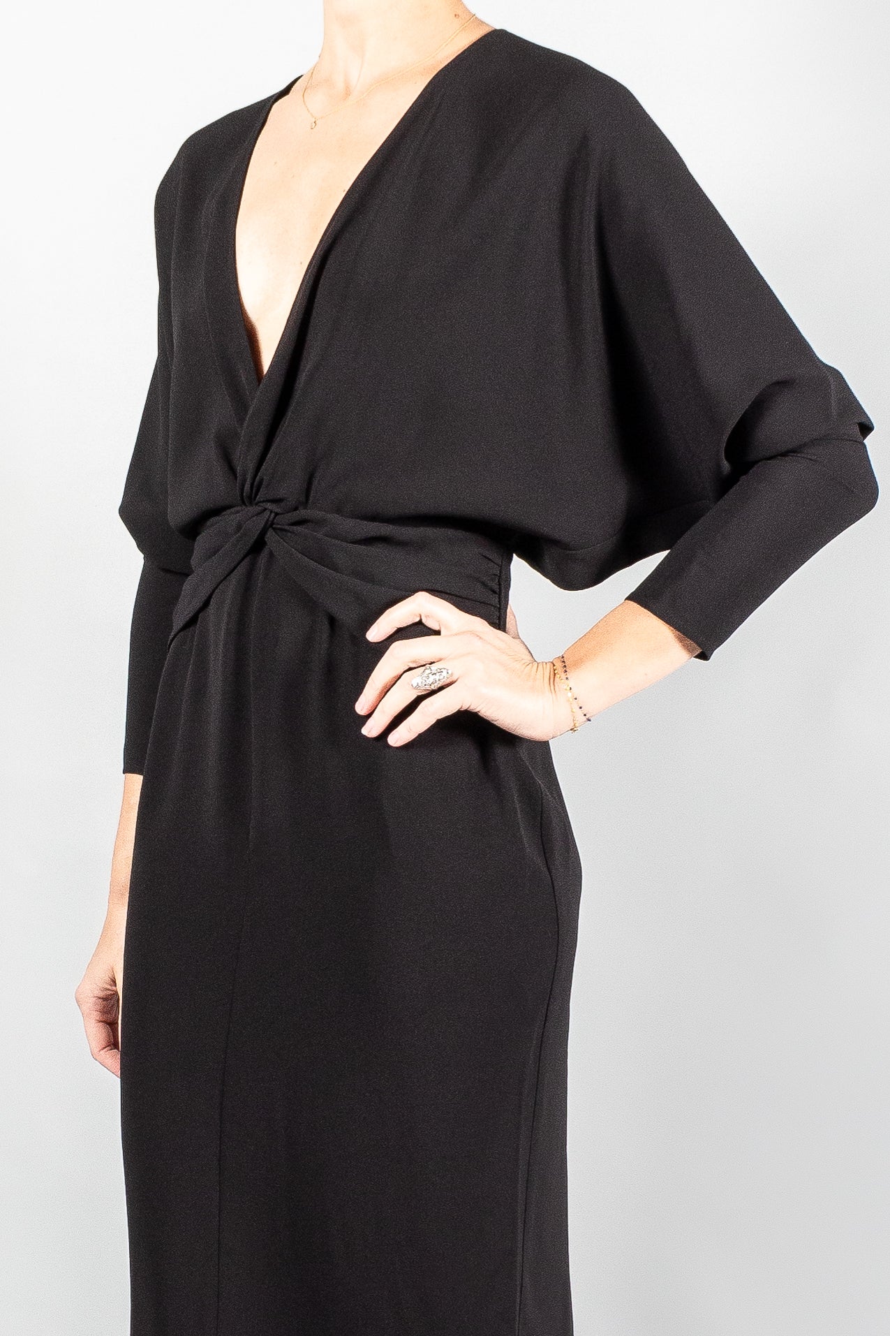 REV The Nelson Draped Long Sleeve Dress