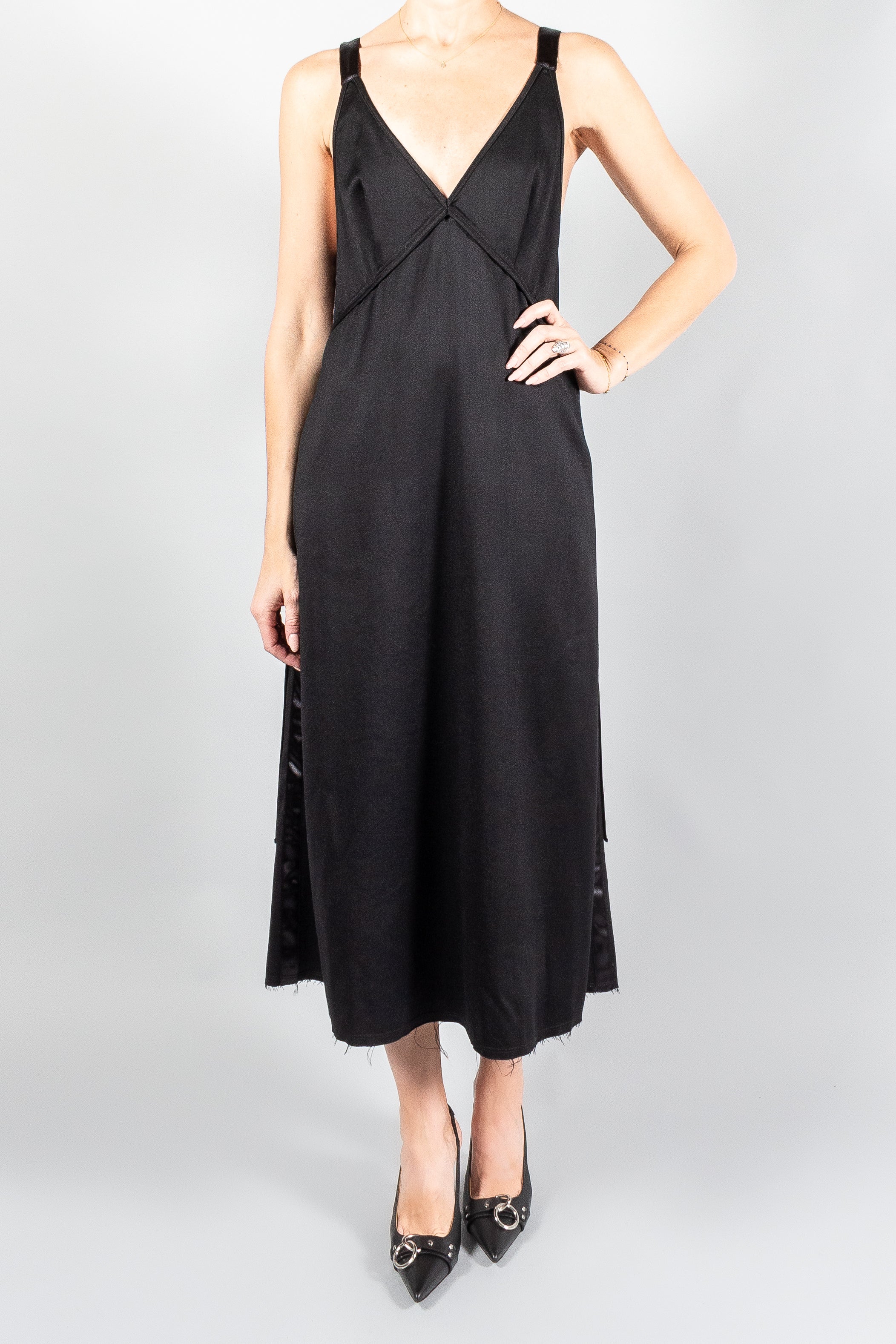 R13 Tape Tie Grunge Slip Dress