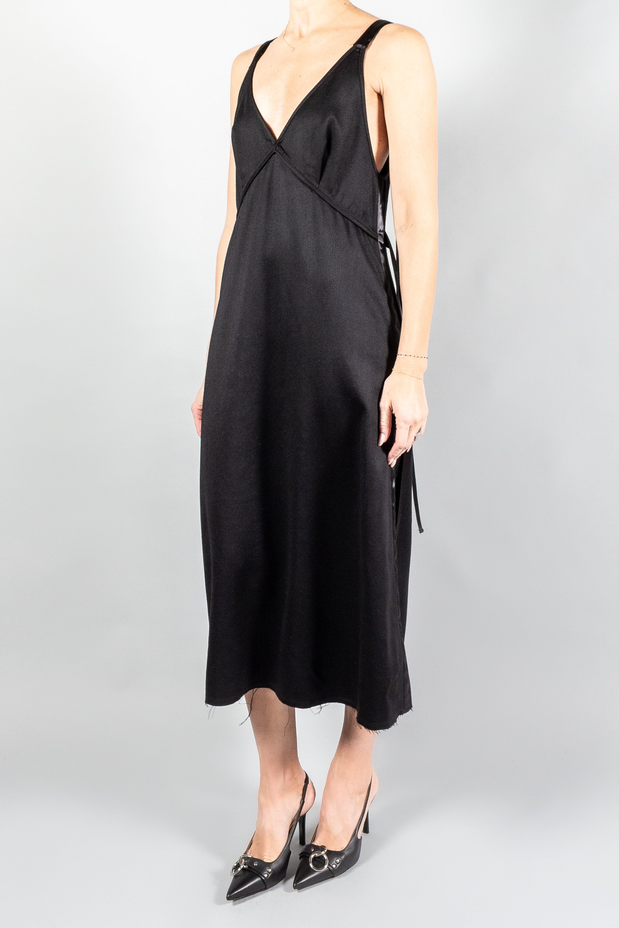 R13 Tape Tie Grunge Slip Dress