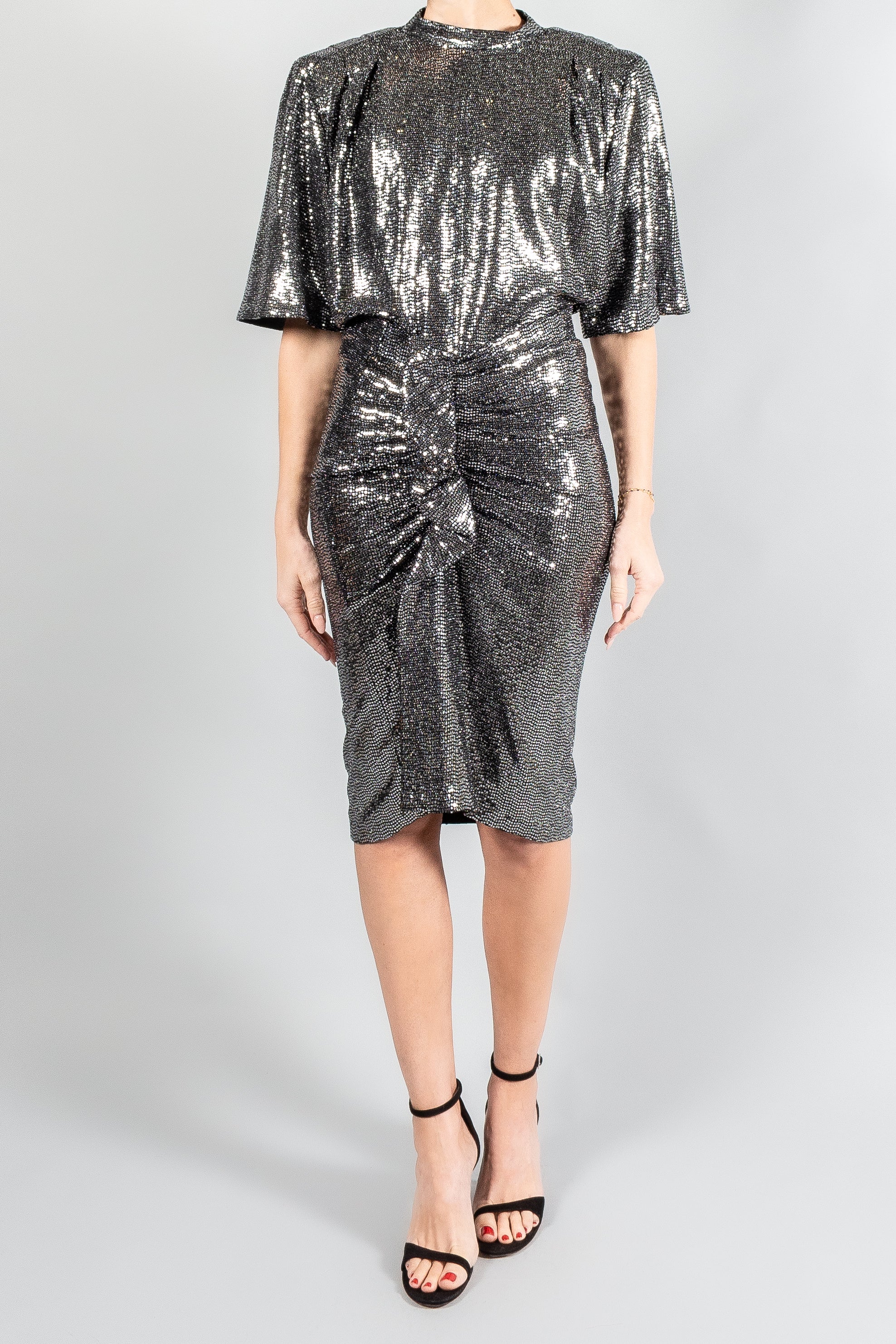 Isabel Marant Etoile Delfi Metallic Blouse-Tops-Misch-Boutique-Vancouver-Canada-misch.ca