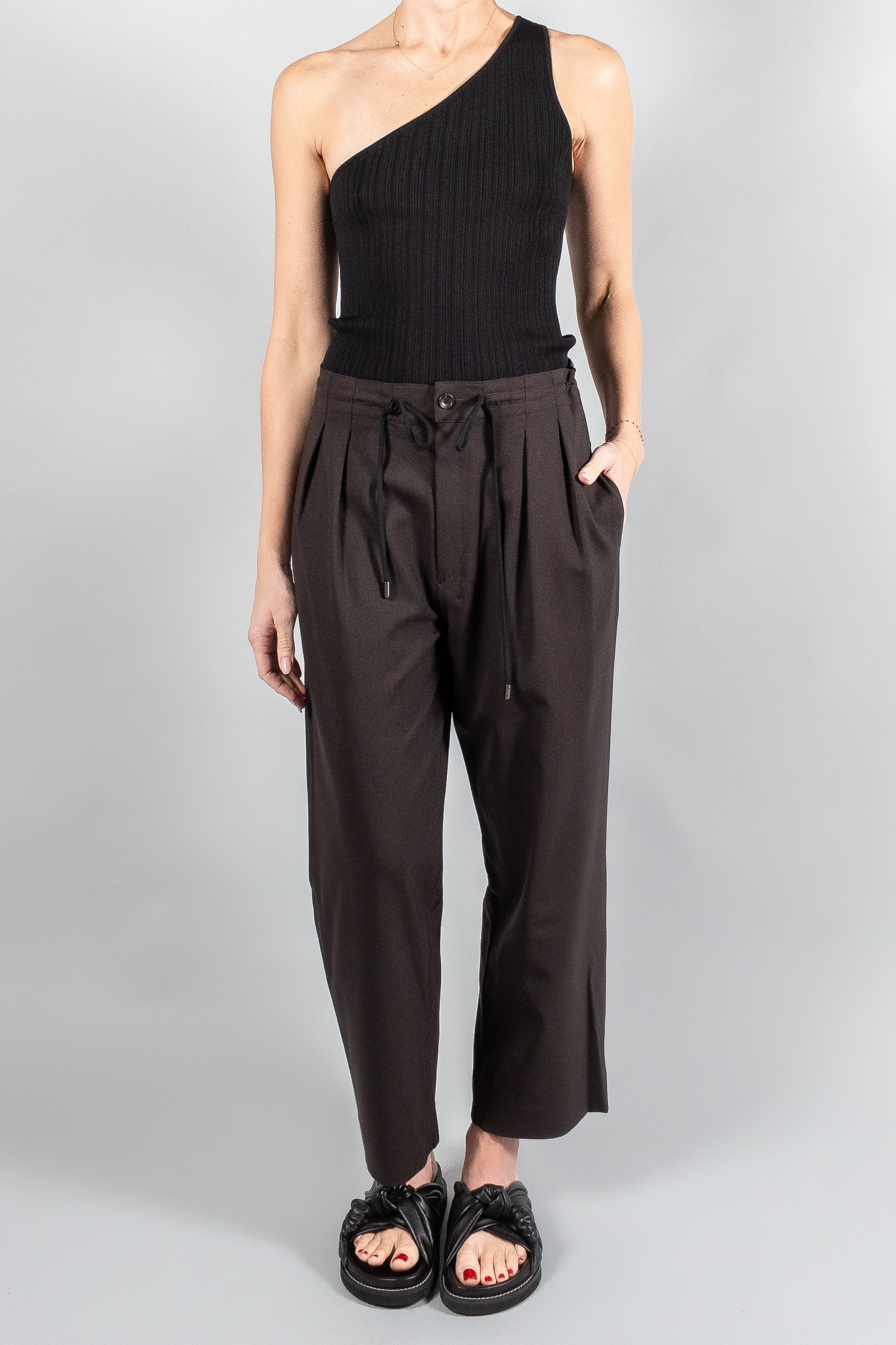 Maria Mcmanus Pleat Front Drawstring Trouser-Pants and Shorts-Misch-Boutique-Vancouver-Canada-misch.ca