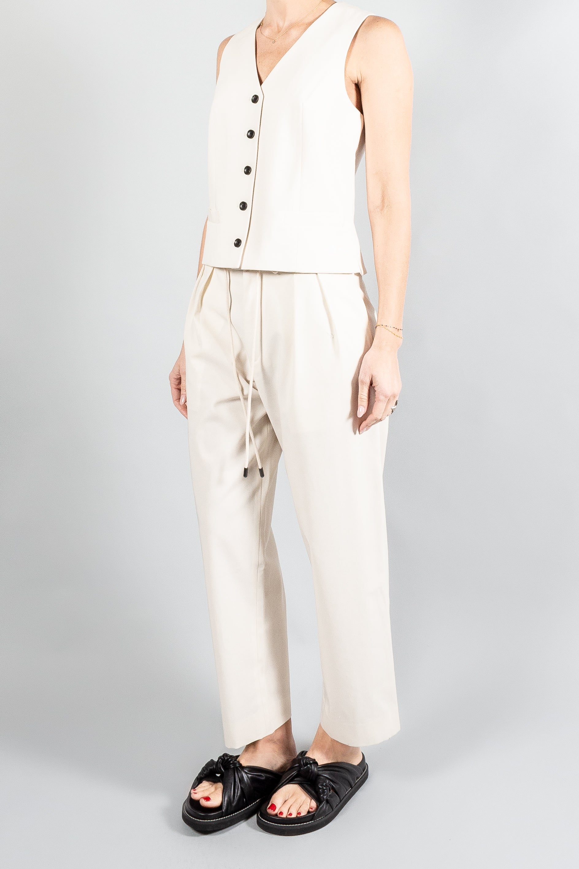 Maria Mcmanus Pleat Front Drawstring Trouser-Pants and Shorts-Misch-Boutique-Vancouver-Canada-misch.ca