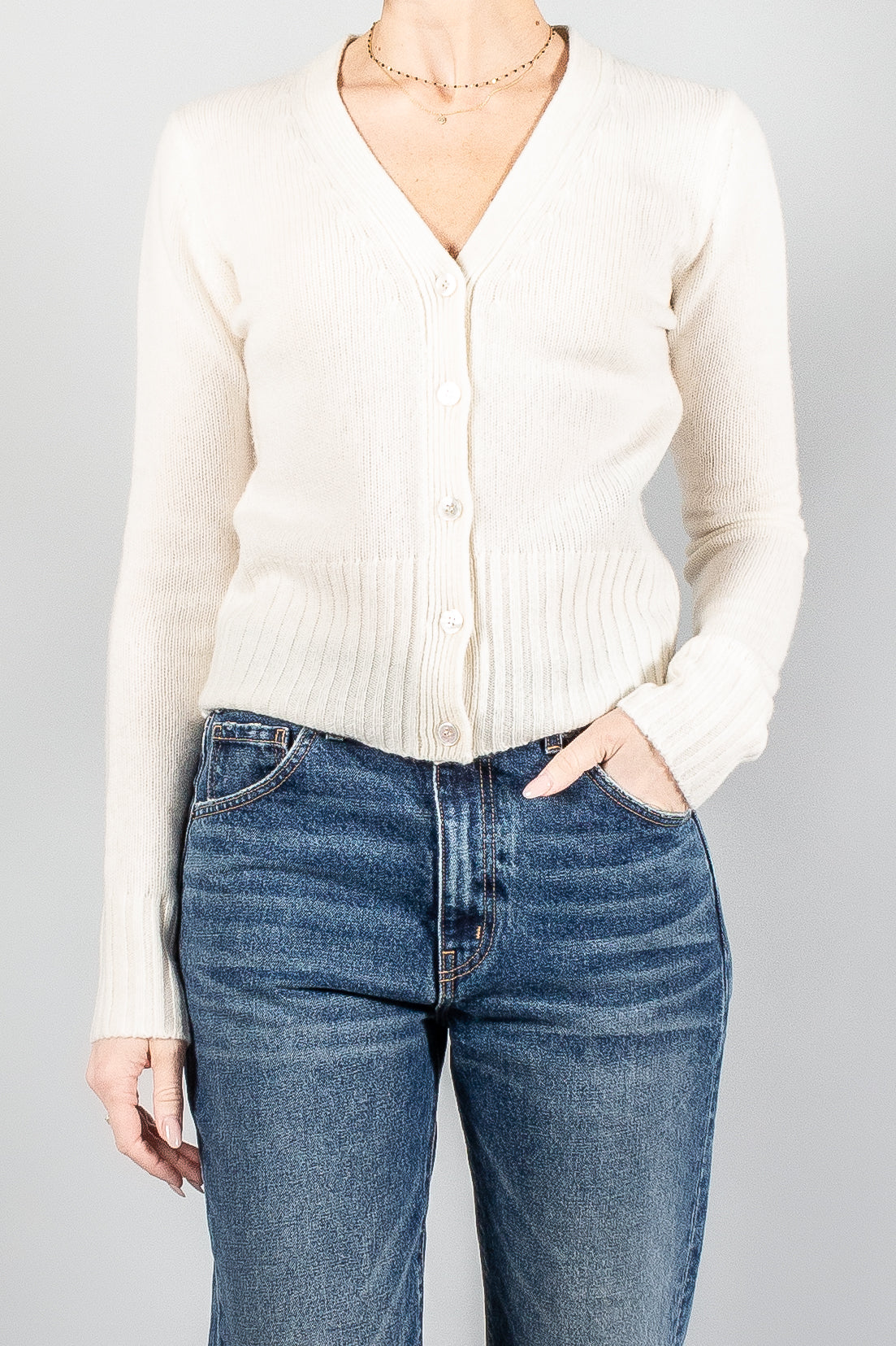 Joseph Cardigan-Open Cashmere - Ivory | Misch Vancouver, Canada