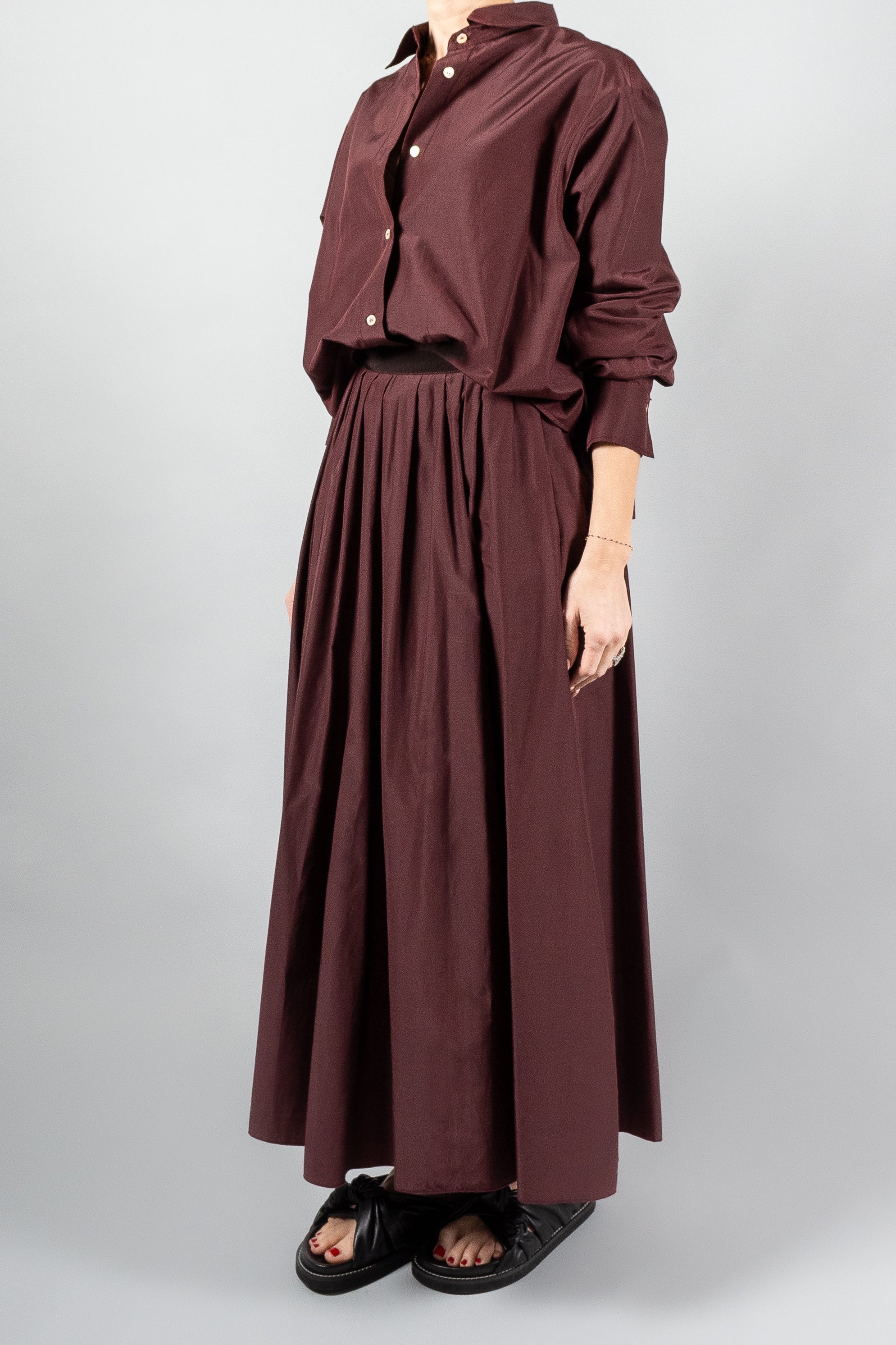 Forte Forte Chic Taffeta Long Skirt-Skirts-Misch-Boutique-Vancouver-Canada-misch.ca