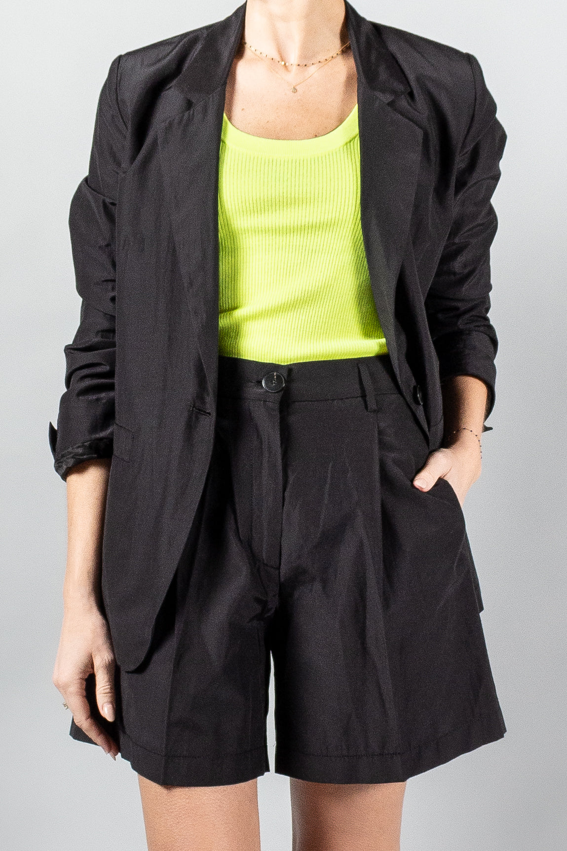 Forte Forte Chic Taffeta Boxy Jacket-Pants and Shorts-Misch-Boutique-Vancouver-Canada-misch.ca