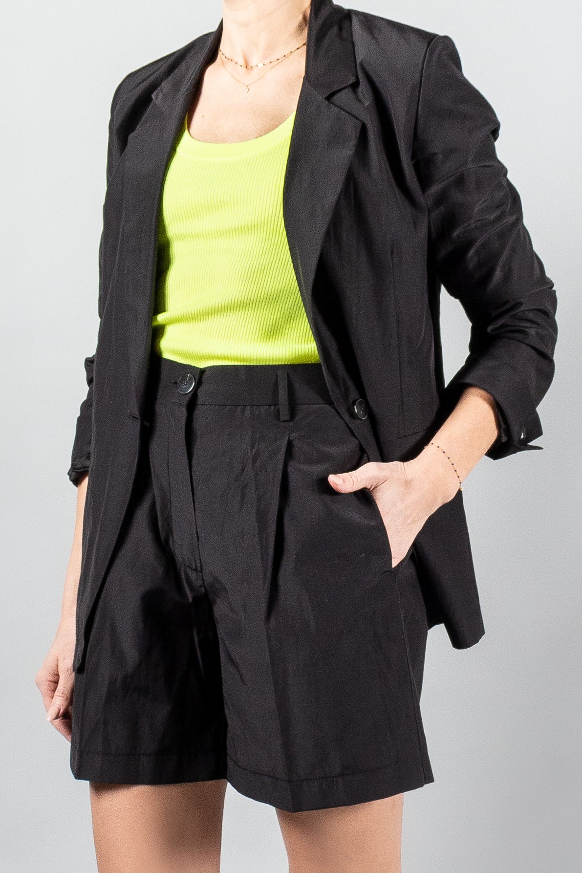 Forte Forte Chic Taffeta Boxy Jacket-Pants and Shorts-Misch-Boutique-Vancouver-Canada-misch.ca