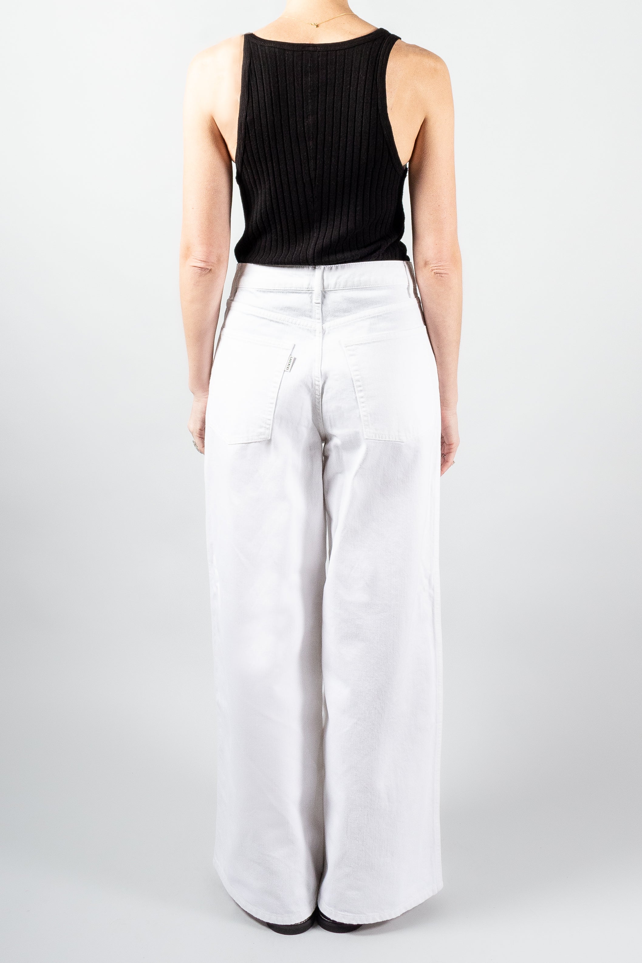 Gauchere White Denim-Pants and Shorts-Misch-Boutique-Vancouver-Canada-misch.ca