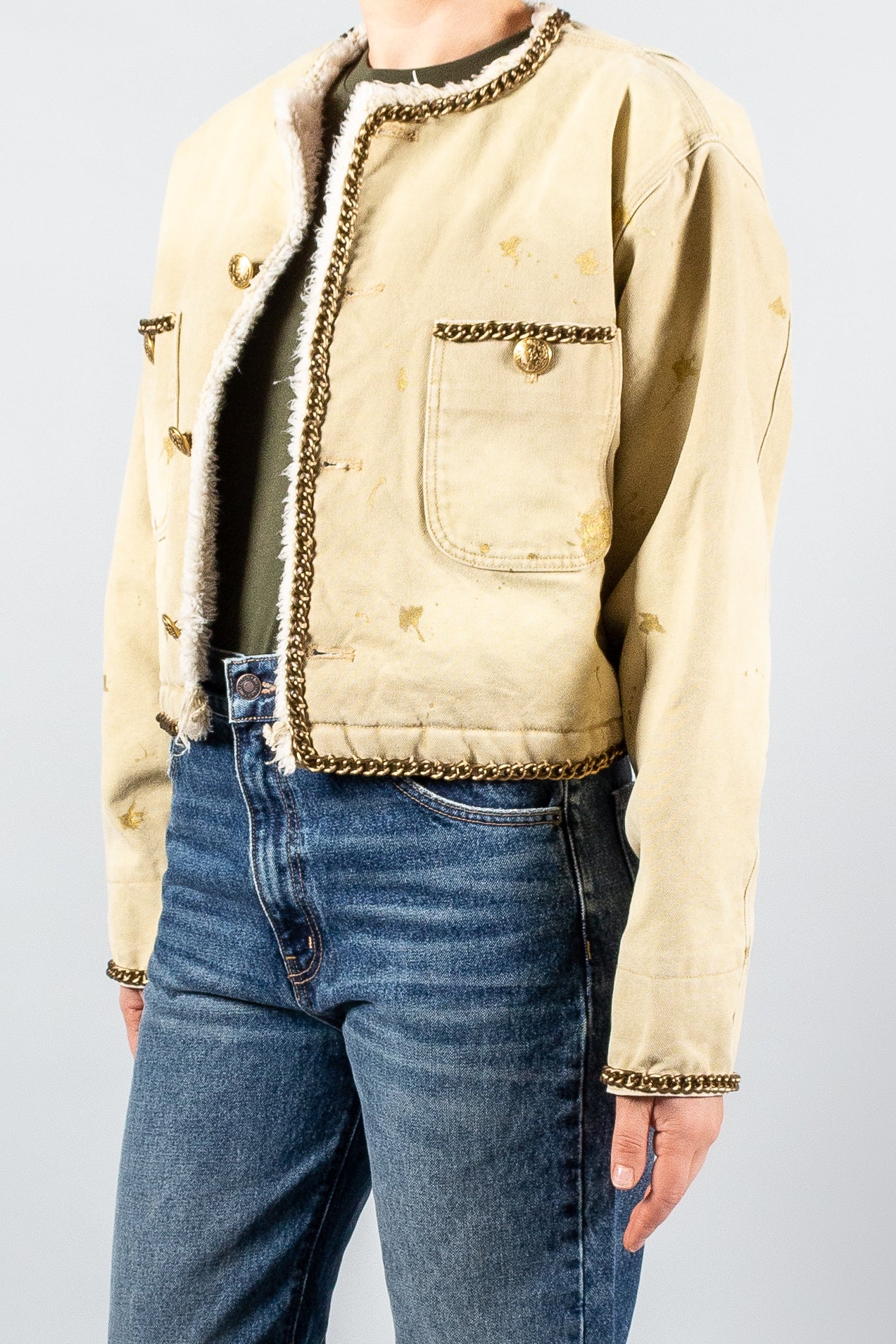 R13 Denim Cropped Chore Jacket-Jackets and Blazers-Misch-Boutique-Vancouver-Canada-misch.ca
