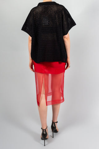 Maria McManus Hand Crochet Polo Cape-Tops-Misch-Boutique-Vancouver-Canada-misch.ca