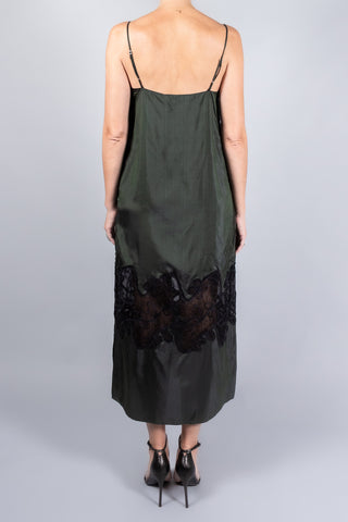 Marina Moscone Long Slip Dress With Lace Inlay-Dresses and Jumpsuits-Misch-Boutique-Vancouver-Canada-misch.ca