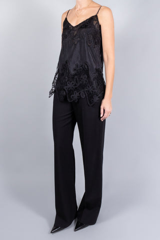 Marina Moscone Camisole With Lace Inlay-Tops-Misch-Boutique-Vancouver-Canada-misch.ca