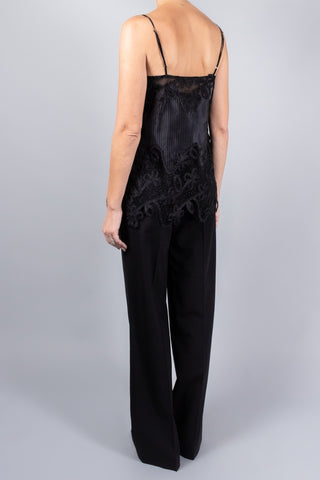 Marina Moscone Camisole With Lace Inlay-Tops-Misch-Boutique-Vancouver-Canada-misch.ca