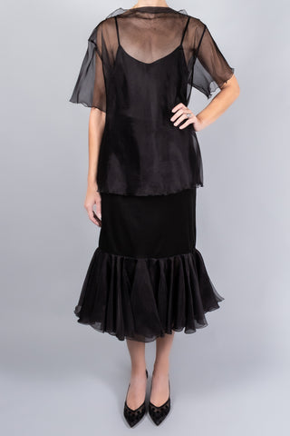 Marina Moscone T-Shirt With Scalloped Edge-Tops-Misch-Boutique-Vancouver-Canada-misch.ca