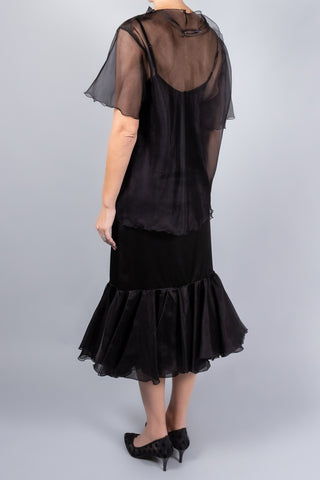 Marina Moscone T-Shirt With Scalloped Edge-Tops-Misch-Boutique-Vancouver-Canada-misch.ca
