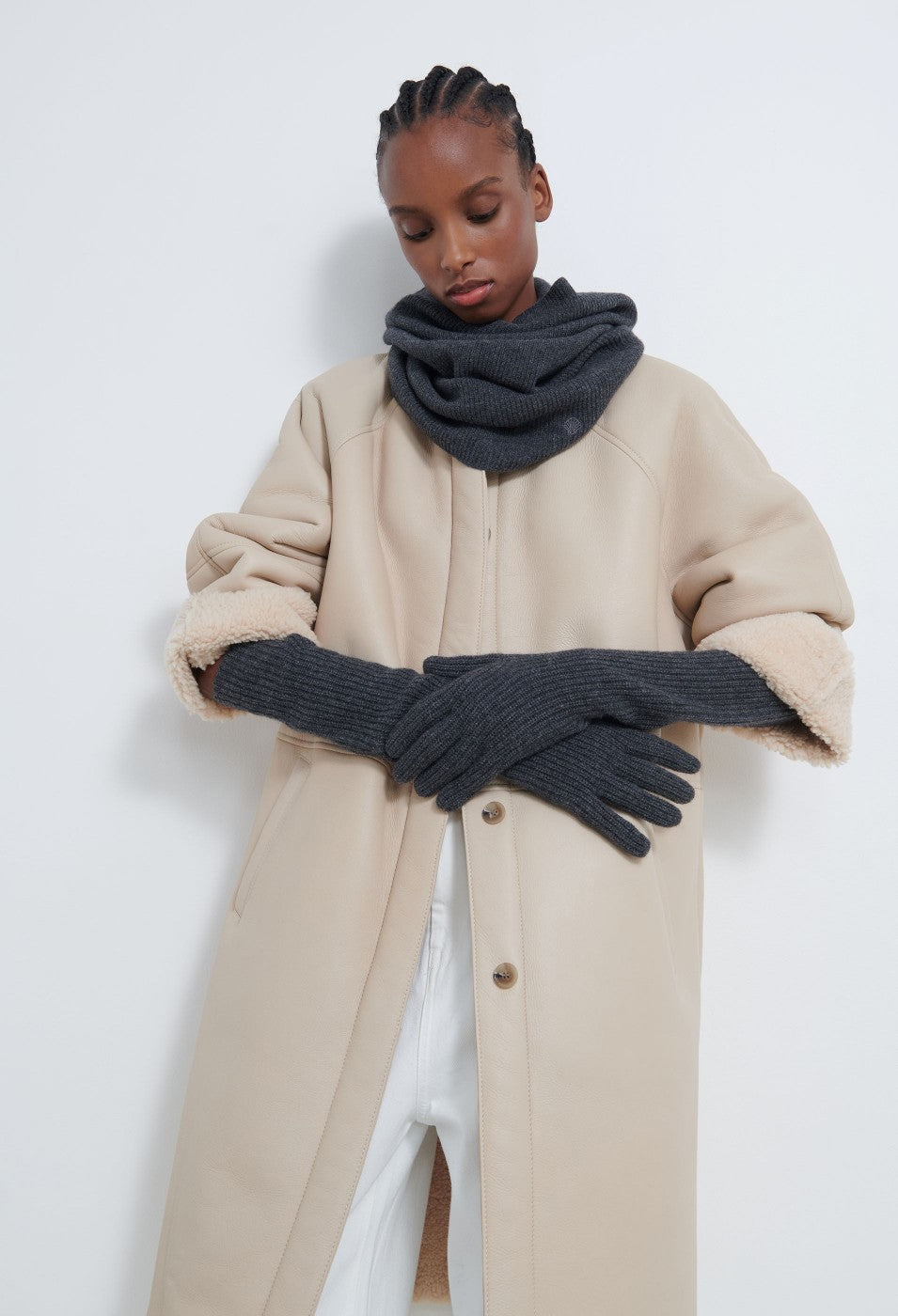 Loulou Studio Milos Cashmere Gloves