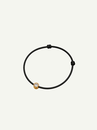 Dévé Mini Brise-Soleil Bracelet ~ Black Cord & Gold Vermeil-Jewelry-Misch-Boutique-Vancouver-Canada-misch.ca