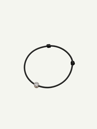 Dévé Mini Brise-Soleil Bracelet ~ Black Cord & Sterling Silver-Jewelry-Misch-Boutique-Vancouver-Canada-misch.ca
