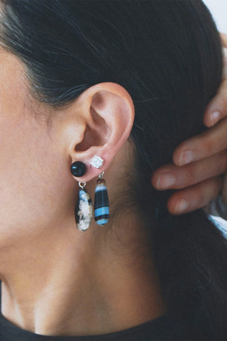 Completed Works H103 Cherry Blossom Agate Drop Earring