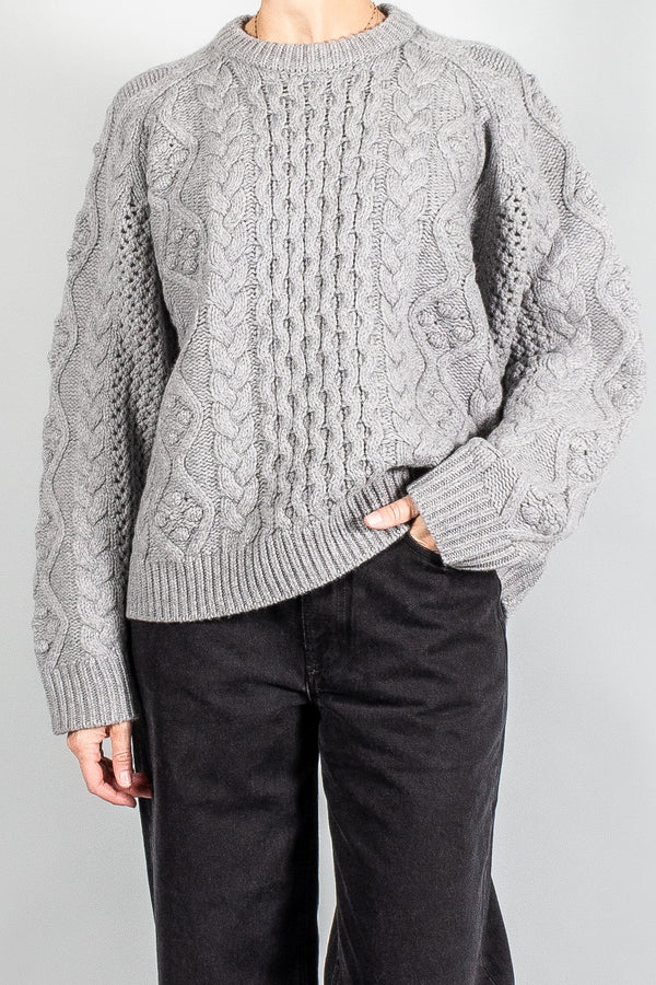 Loulou Studio Secas Cable Knit Sweater
