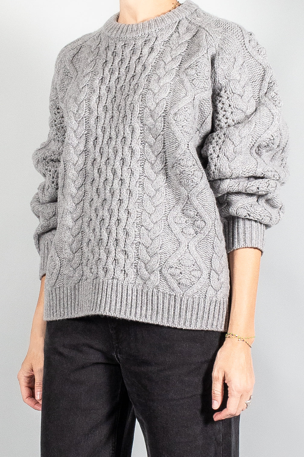 Loulou Studio Secas Cable Knit Sweater-Sweaters-Misch-Vancouver-Canada