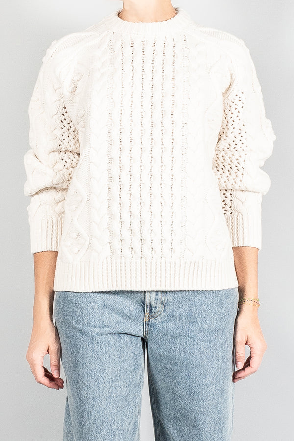 Loulou Studio Secas Cable Knit Sweater