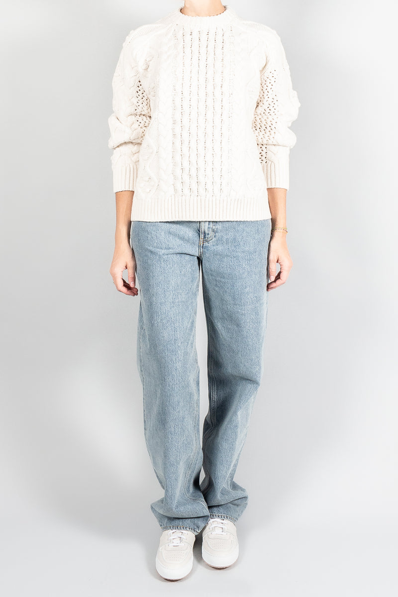 Loulou Studio Secas Cable Knit Sweater
