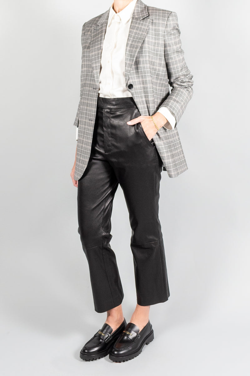 Maria Mcmanus High Waisted Crop Leather Pant