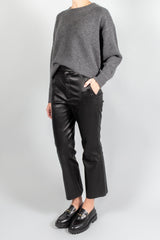 Maria Mcmanus High Waisted Crop Leather Pant