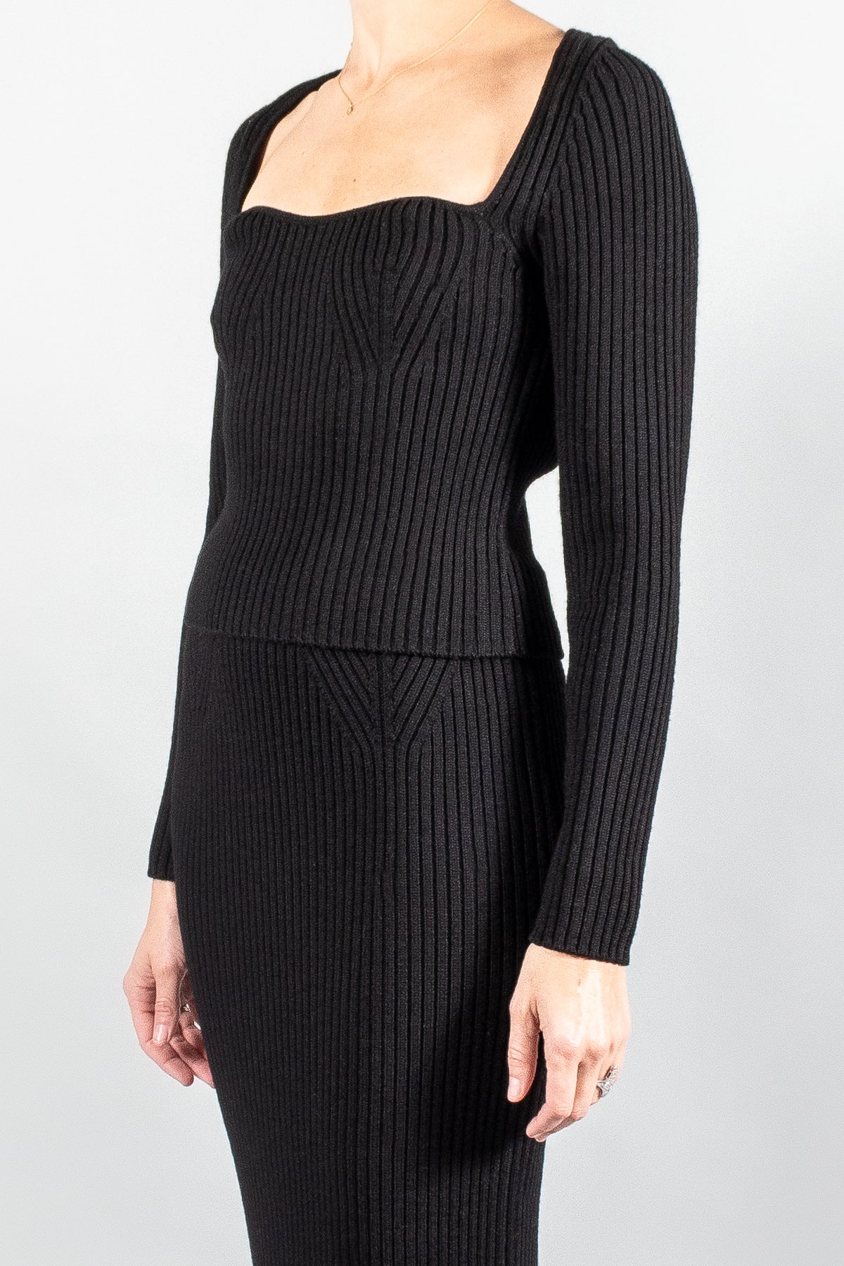 Forte Forte Ribbed Bustier Sweater