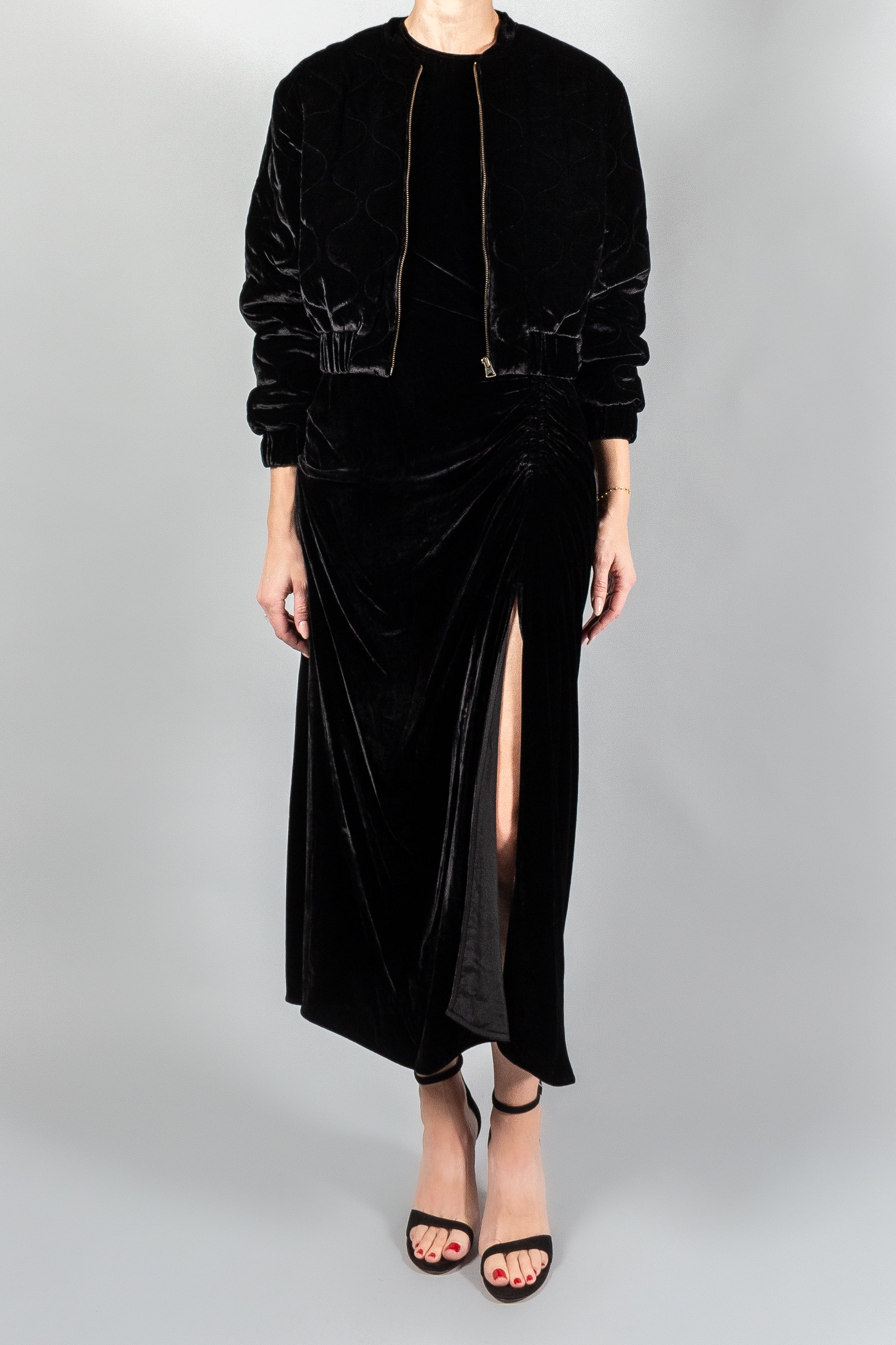 Ulla johnson discount black velvet jumpsuit