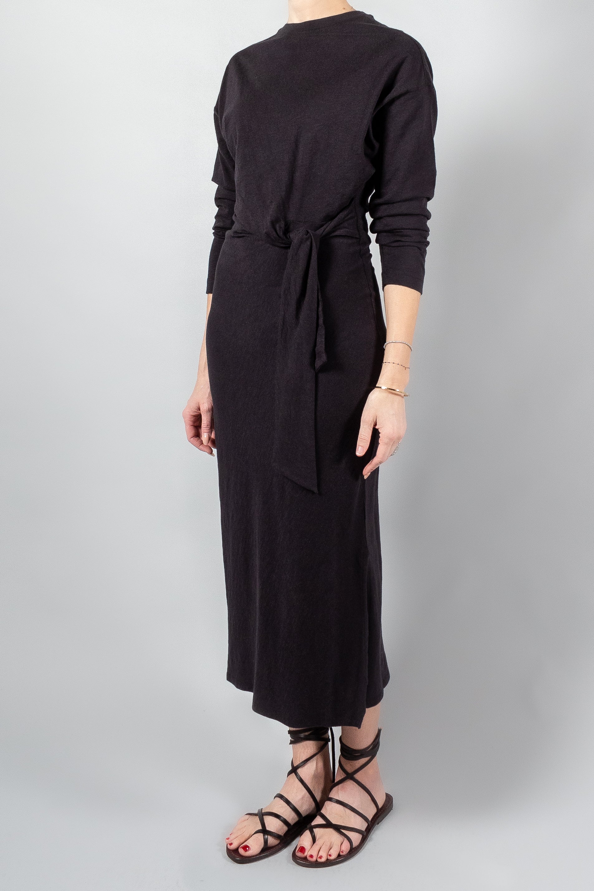 Apiece Apart Long Sleeve Vanina Cinched Waist Dress-Dresses and Jumpsuits-Misch-Boutique-Vancouver-Canada-misch.ca