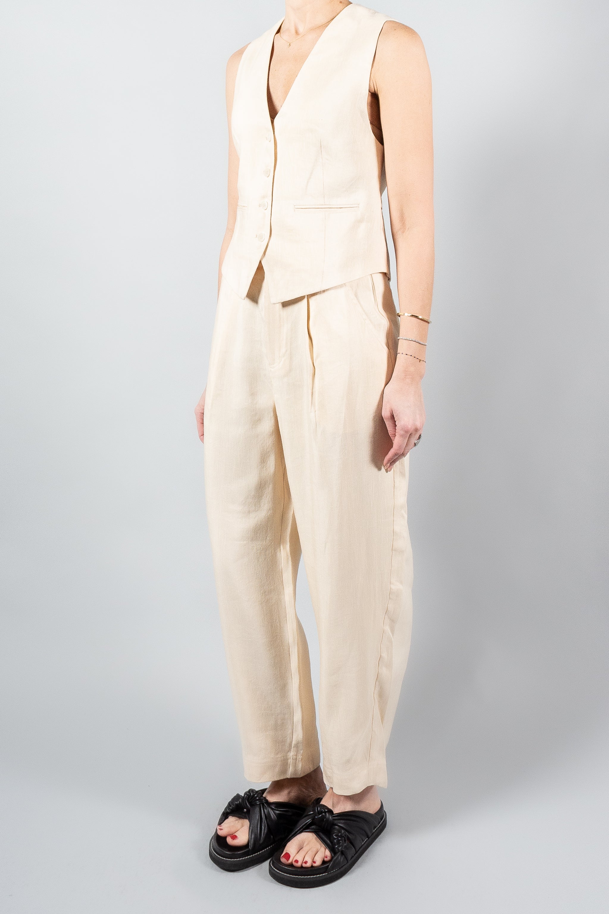 Apiece Apart Cecilia Vest Cream Misch Vancouver Canada