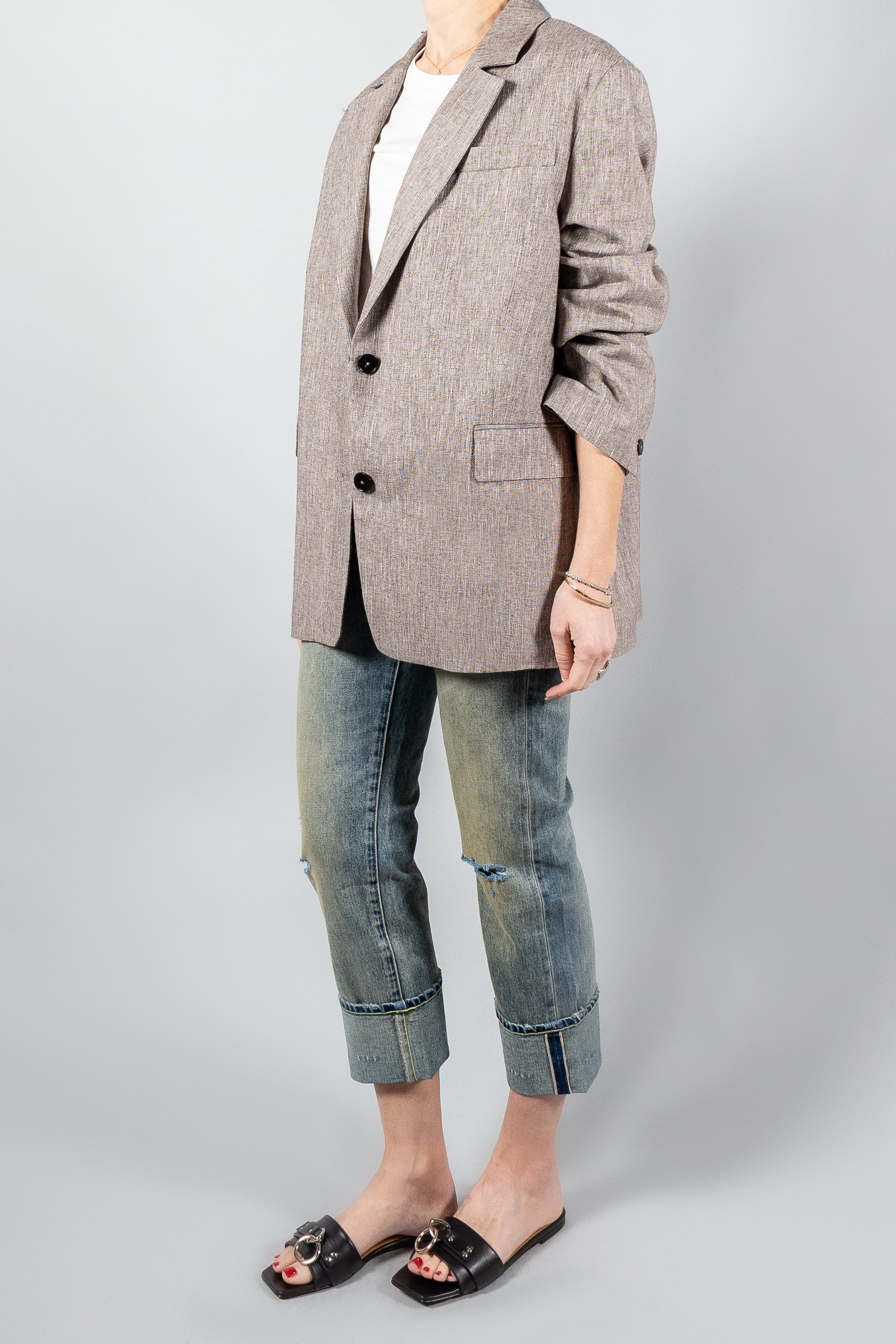 Closed Oversized Blazer-Jackets and Blazers-Misch-Boutique-Vancouver-Canada-misch.ca