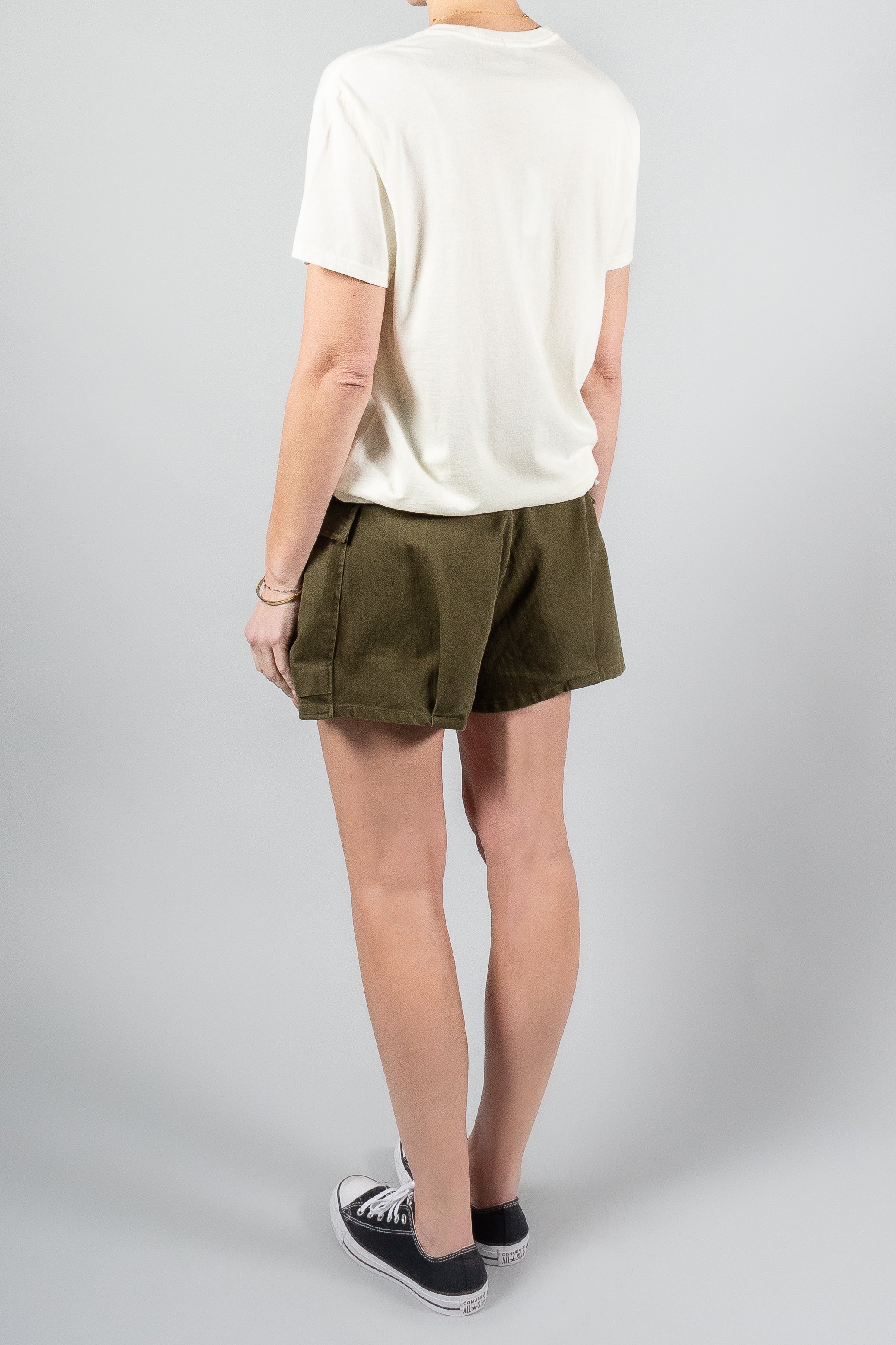 R13 Bubble Skort Olive Herringbone Misch Vancouver Canada