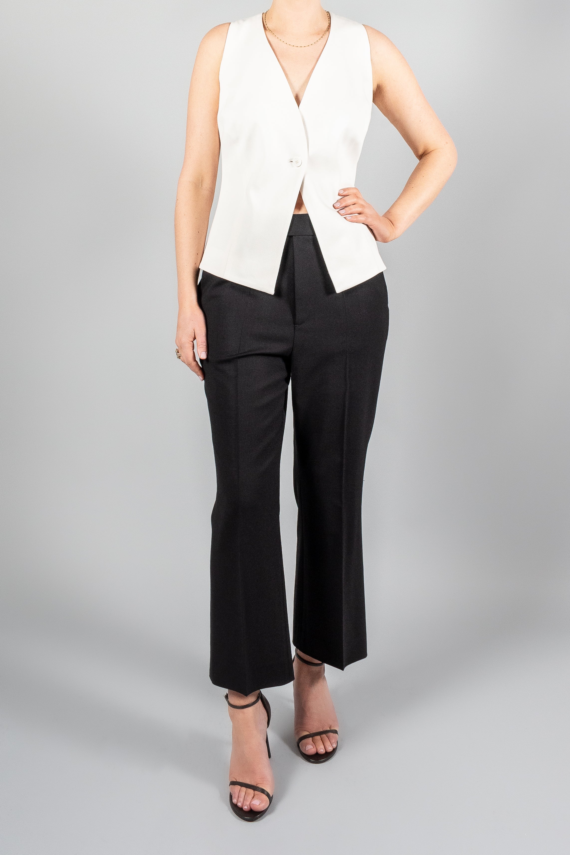 Maria Mcmanus High Waisted Crop Trouser-Pants and Shorts-Misch-Boutique-Vancouver-Canada-misch.ca