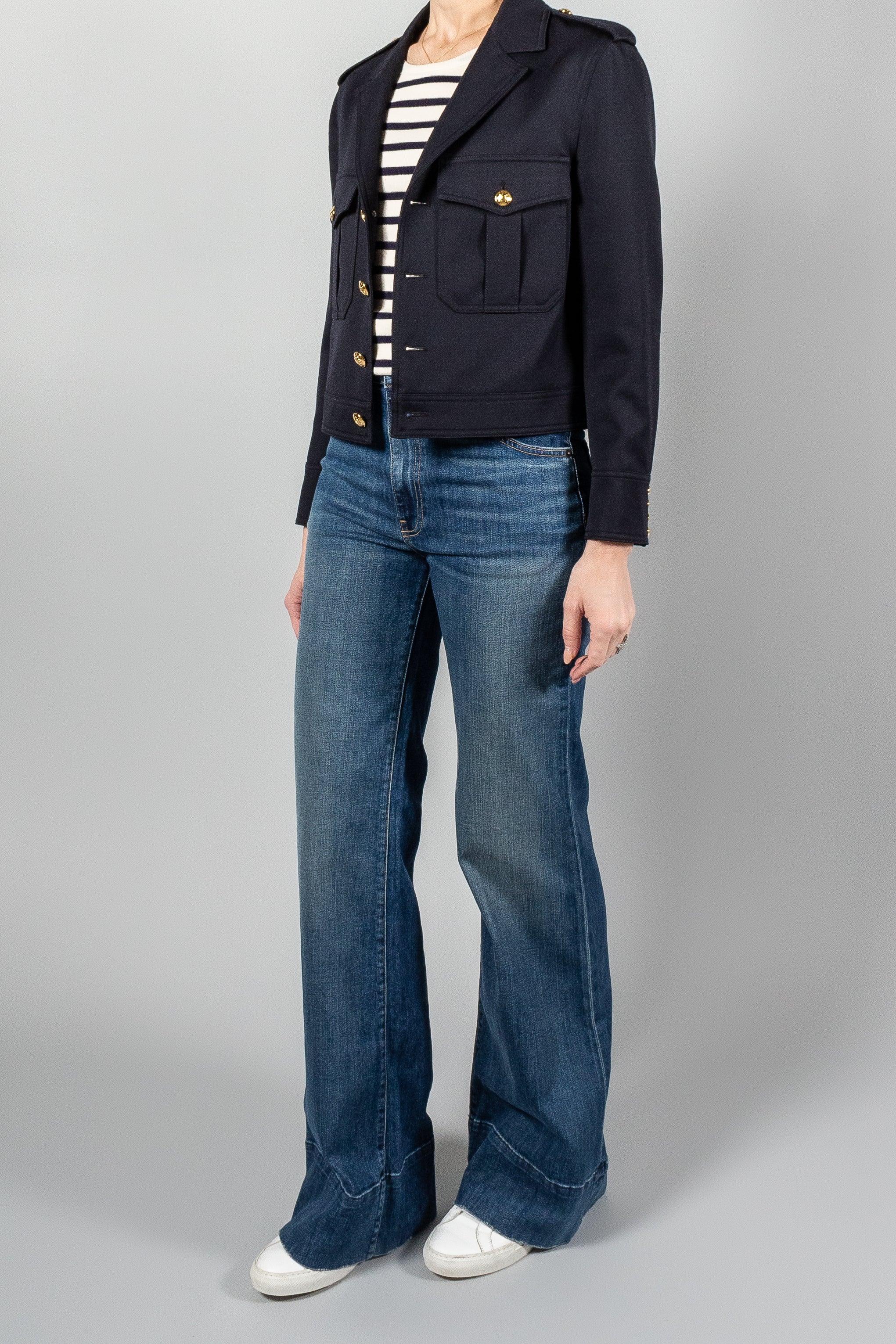 Nili Lotan Lourdes Cropped Military Blazer-Jackets and Blazers-Misch-Boutique-Vancouver-Canada-misch.ca