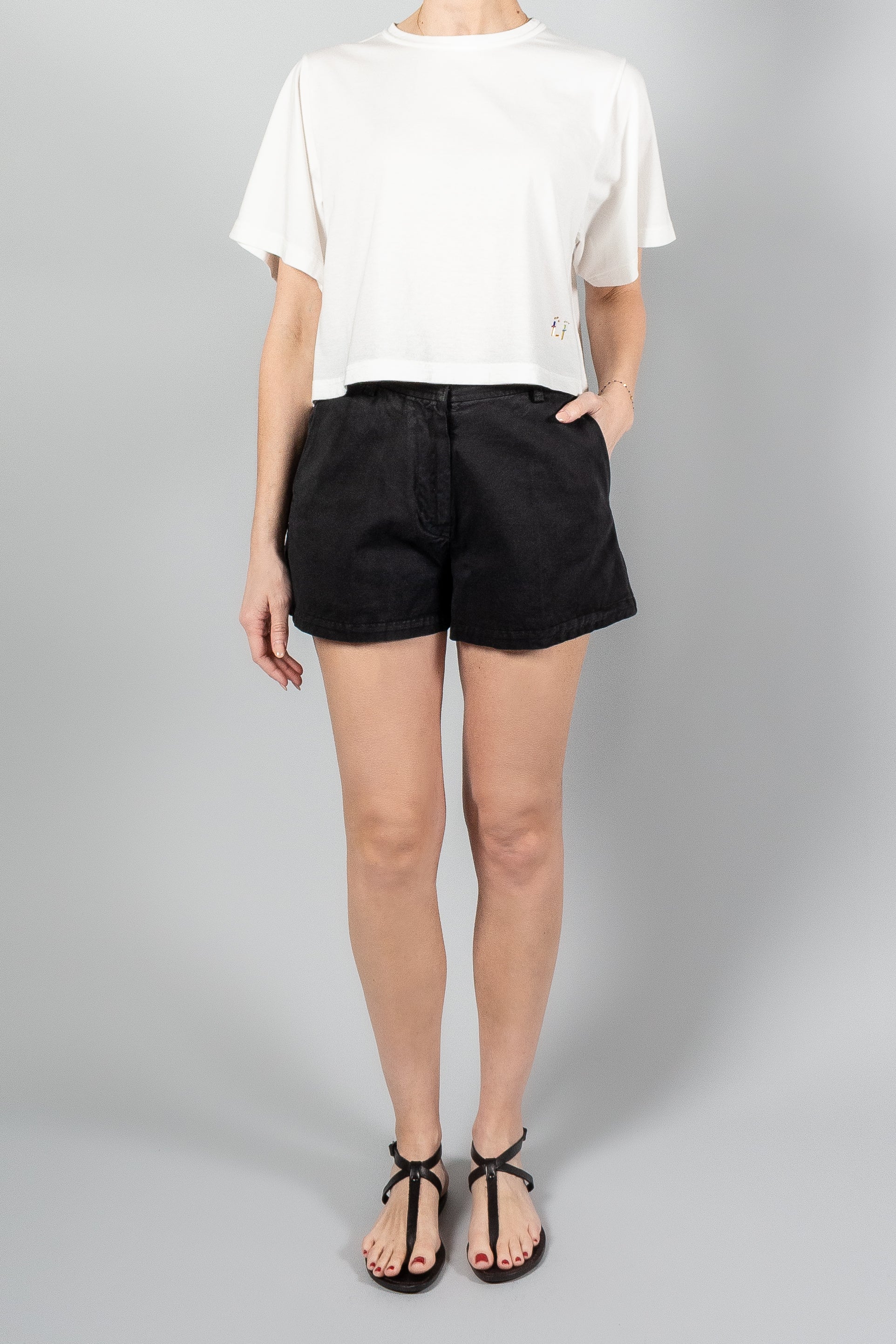 Forte Forte Gabardine Shorts-Pants and Shorts-Misch-Boutique-Vancouver-Canada-misch.ca