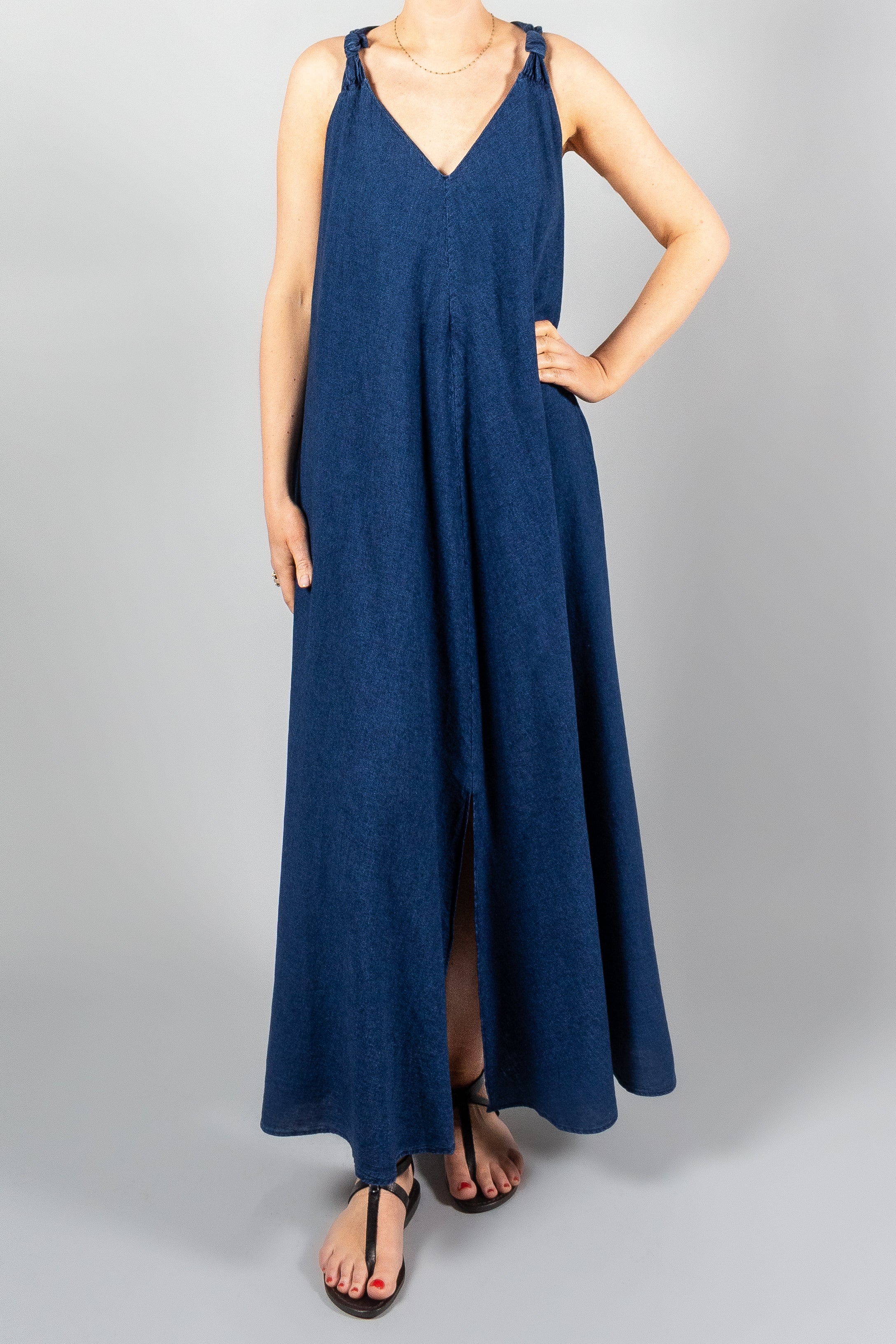 Closed Knotted Maxi Dress-Dresses and Jumpsuits-Misch-Boutique-Vancouver-Canada-misch.ca