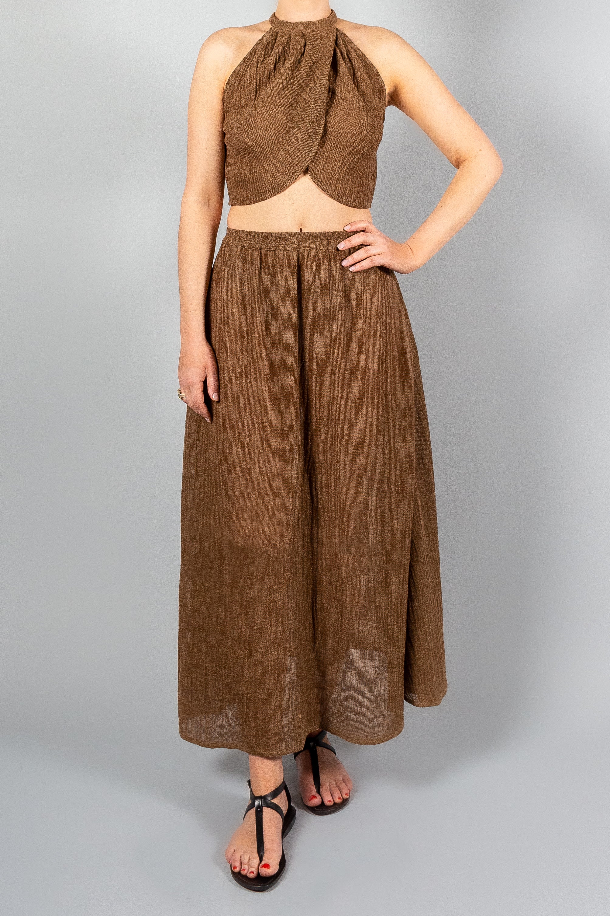 Le Kasha Linen Skirt-Skirts-Misch-Boutique-Vancouver-Canada-misch.ca