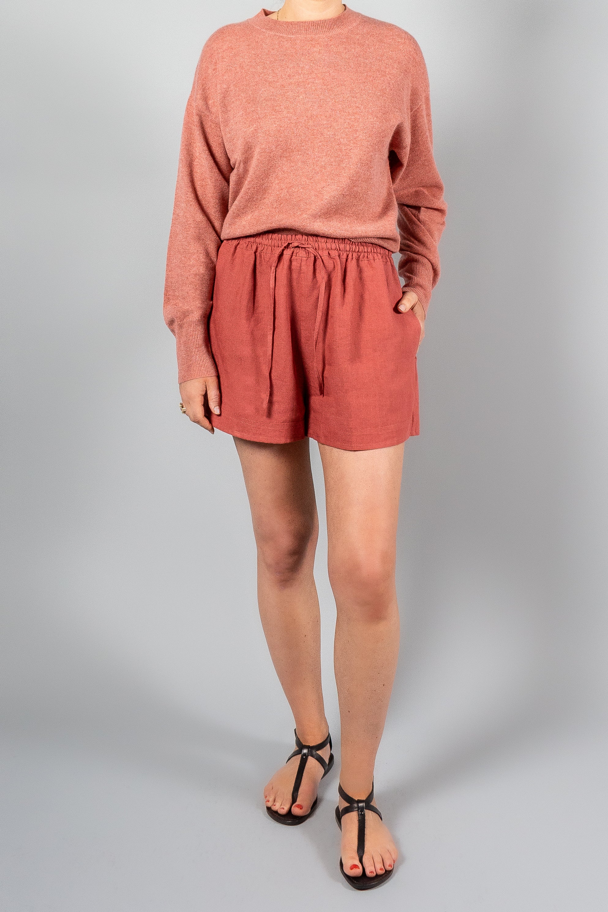Le Kasha Tabal Linen Shorts-Pants and Shorts-Misch-Boutique-Vancouver-Canada-misch.ca
