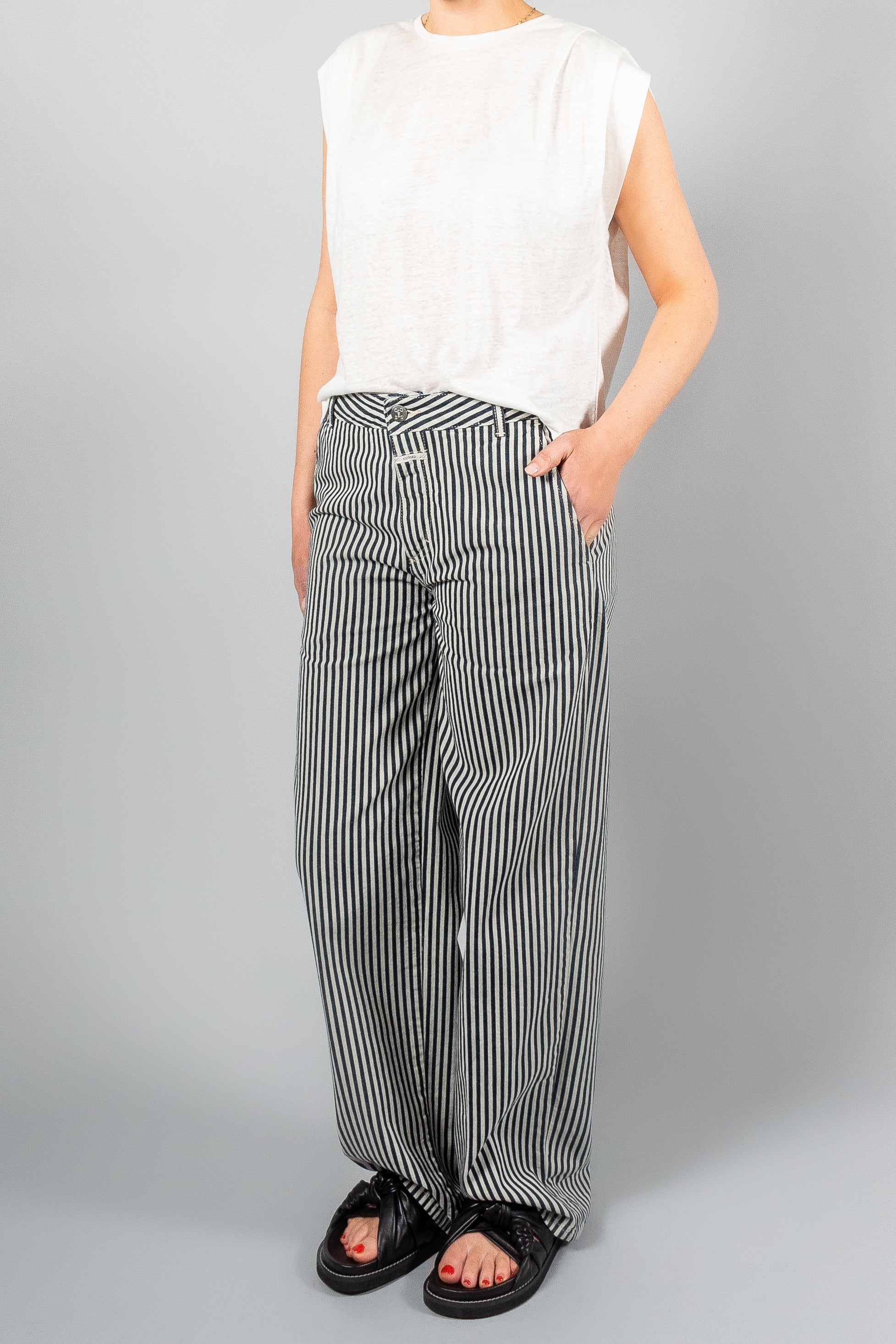 Closed Jurdy Striped Denim-Pants and Shorts-Misch-Boutique-Vancouver-Canada-misch.ca