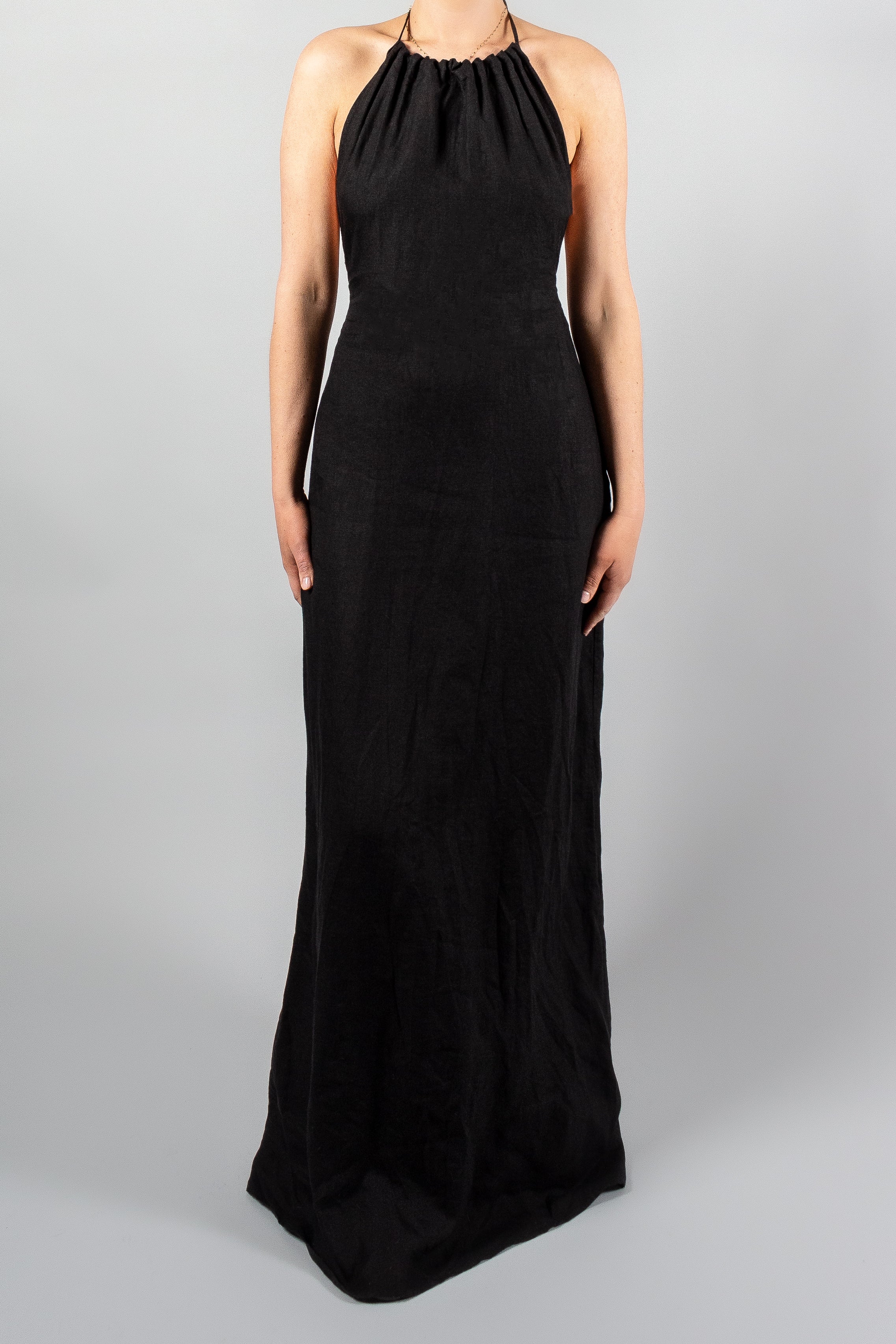 Nili Lotan Lelia Halterneck Dress-Dresses and Jumpsuits-Misch-Boutique-Vancouver-Canada-misch.ca